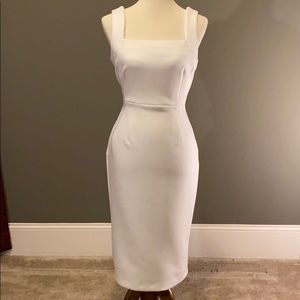 Calvin Klein - Griselda Scuba Knit Dress; White